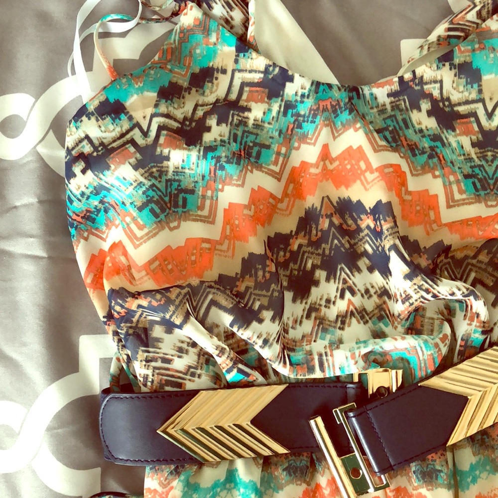 Belted maxi dress